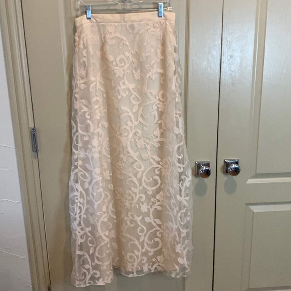 Jefferey and Dara by Tom Barra Women's Maxi Lace Skirt, Size 12